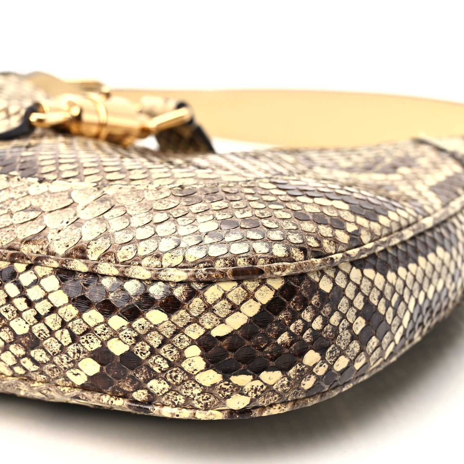 Gucci Snakeskin Small Jackie 1961 Hobo Beige 9 of 9