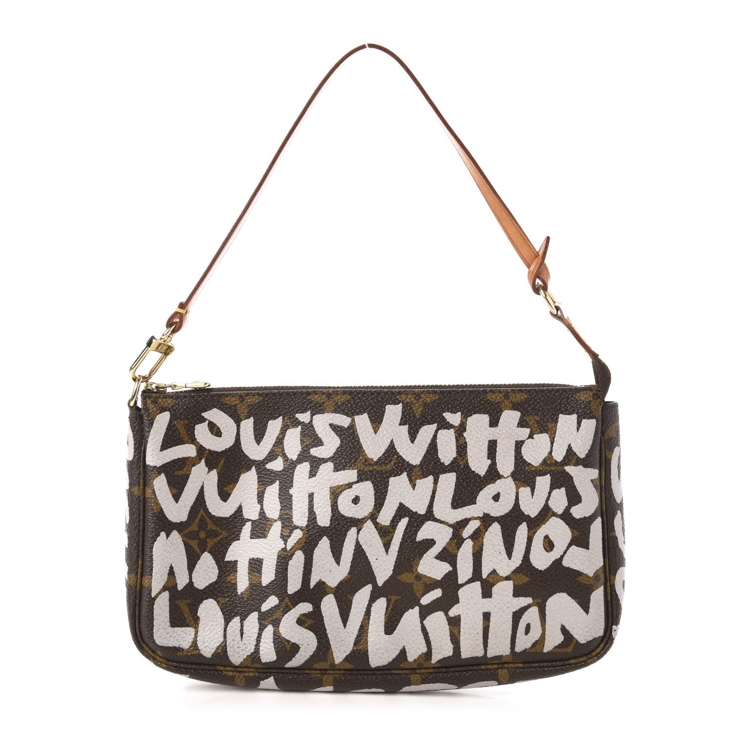 Louis Vuitton Monogram Graffiti Pochette Accessories Silver 1 of 10