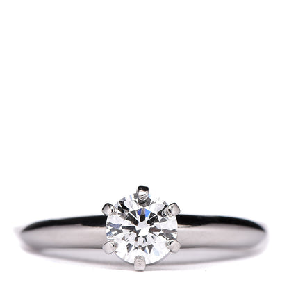 Tiffany Platinum Diamond .70ct Solitaire Engagement Ring 51 5.75 1 of 7