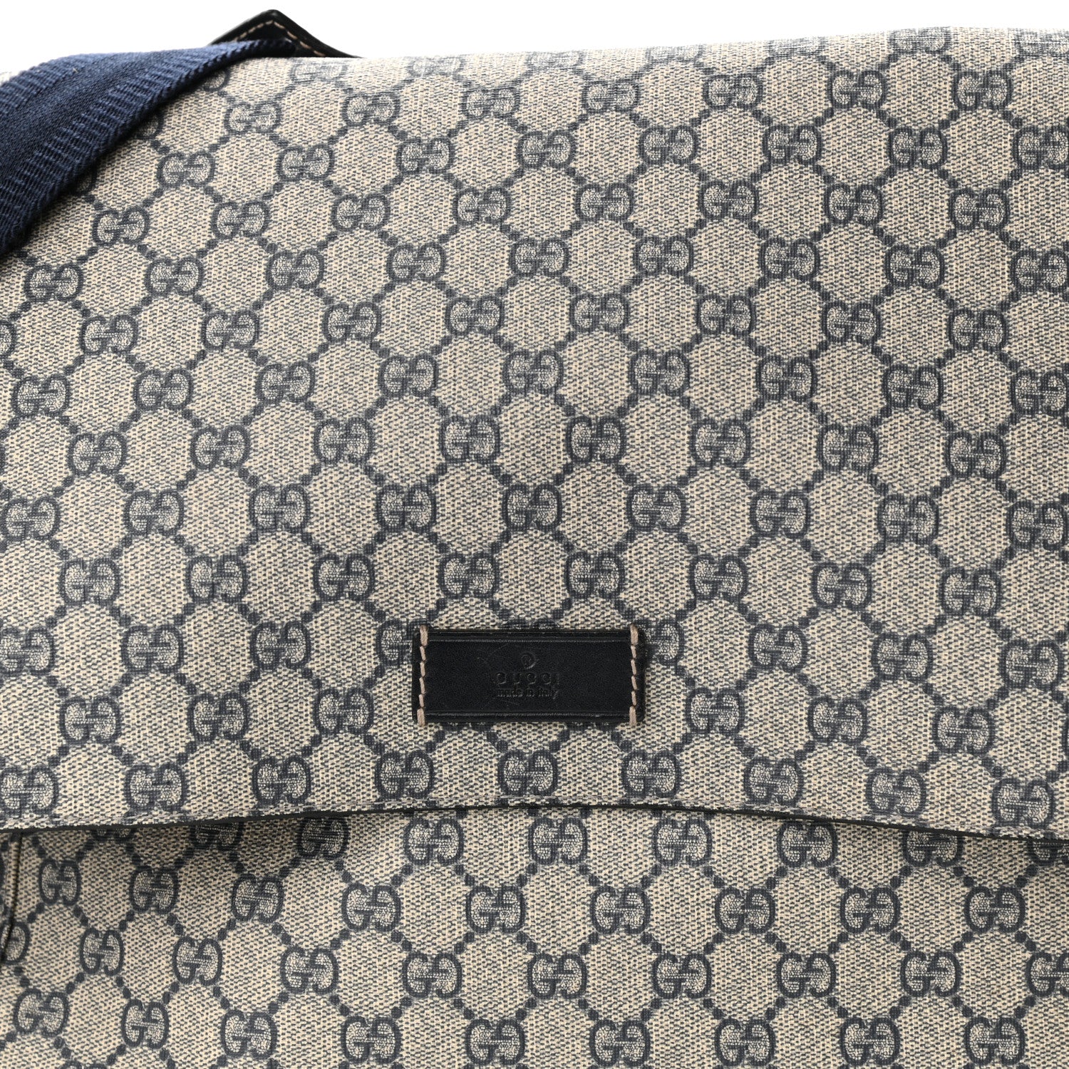 Gucci GG Plus Monogram Messenger Diaper Bag Navy 8 of 14