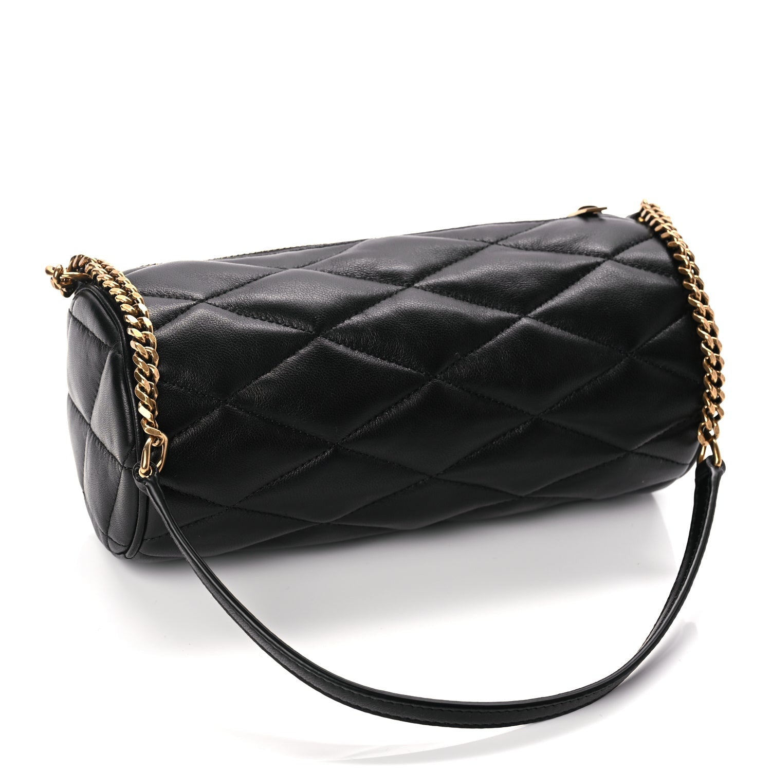Saint Laurent Lambskin Monogram Mini Sade Tube Bag Black 2 of 9