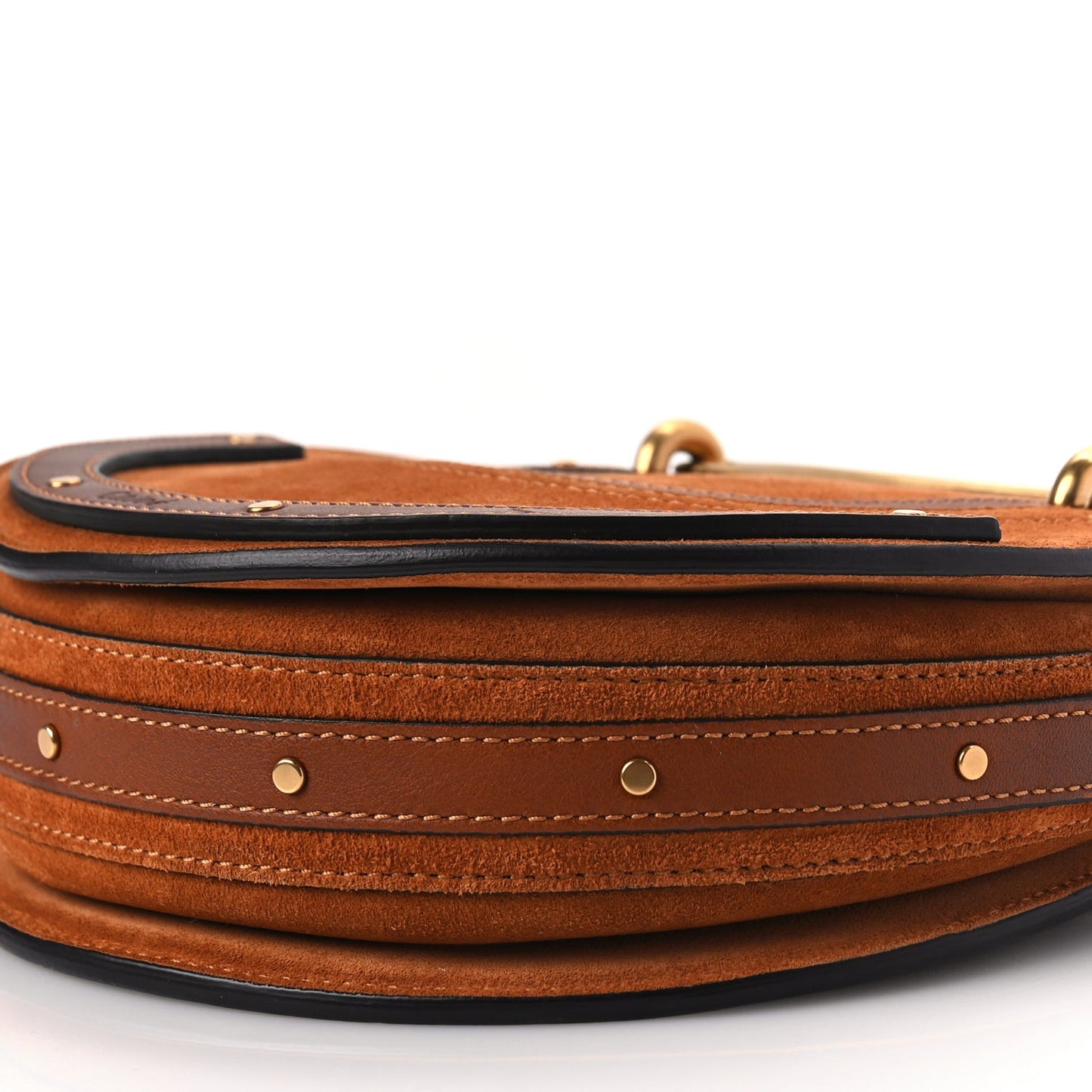 Suede Calfskin Small Pixie Bag Saffron Red