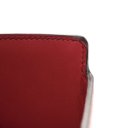 Hermes Villandry Calfskin Cinhetic Boxy Top Handle Bag Rubis 14 of 14