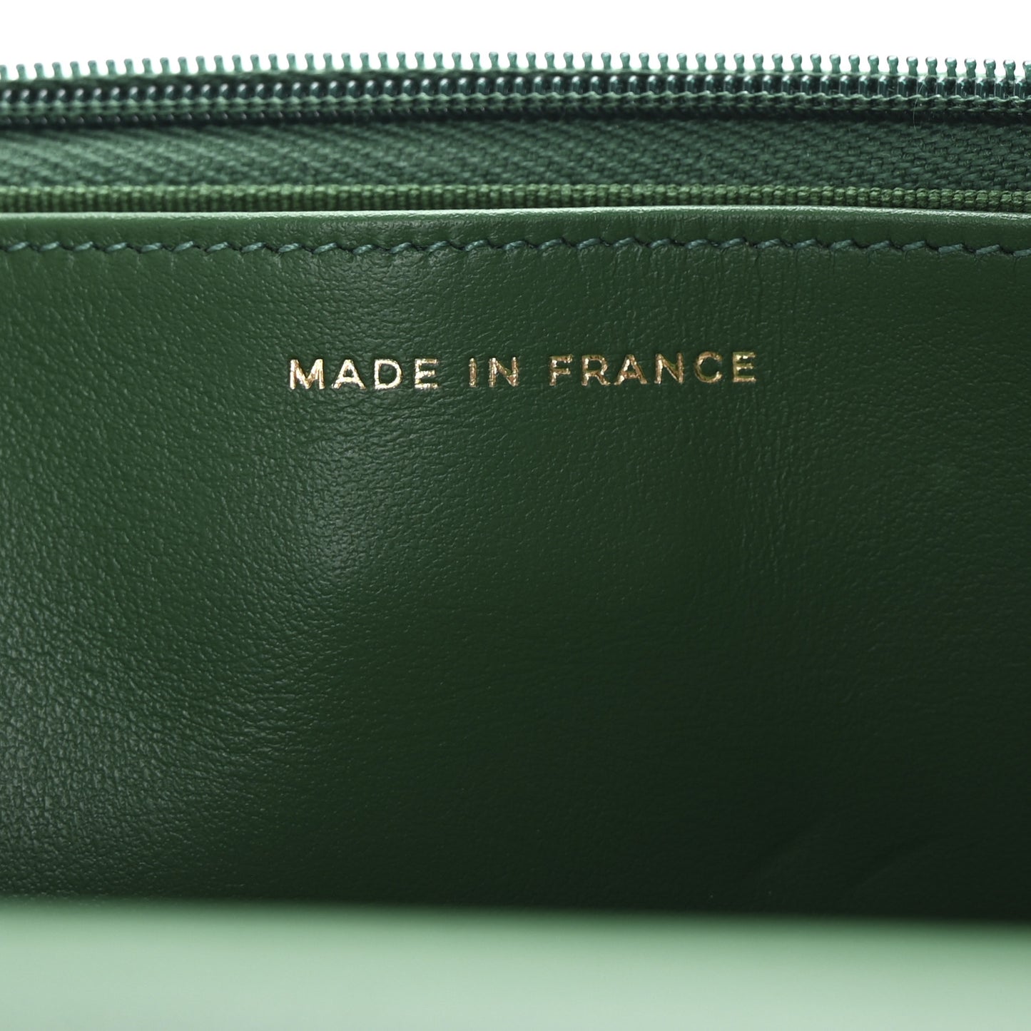Caviar Quilted Coco Stamps Wallet On Chain WOC Green