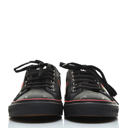 Gucci Econyl Nylon Web Monogram Off The Grid Mens 1977 Tennis Sneakers 10 Black 2 of 7