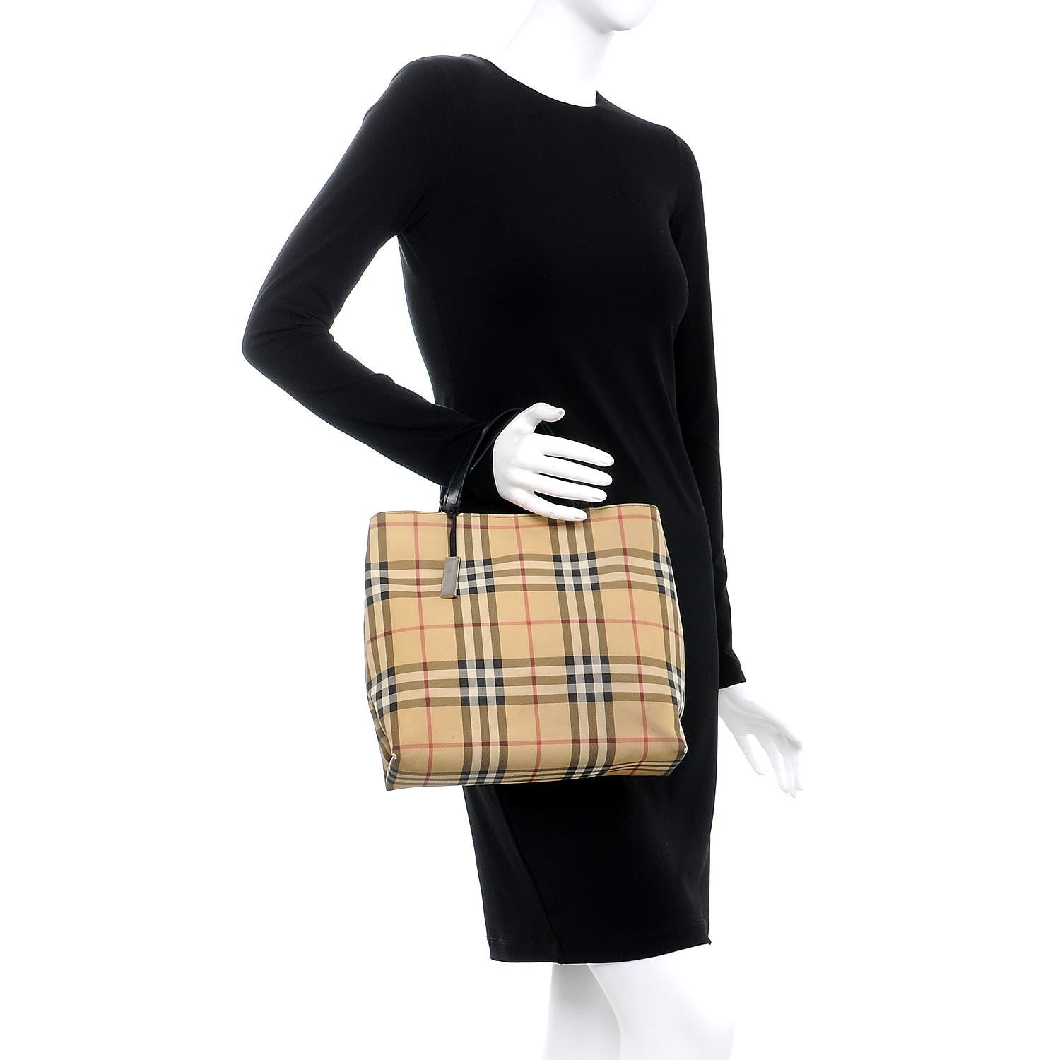 Burberry House Check Medium Tote Black 2 of 12