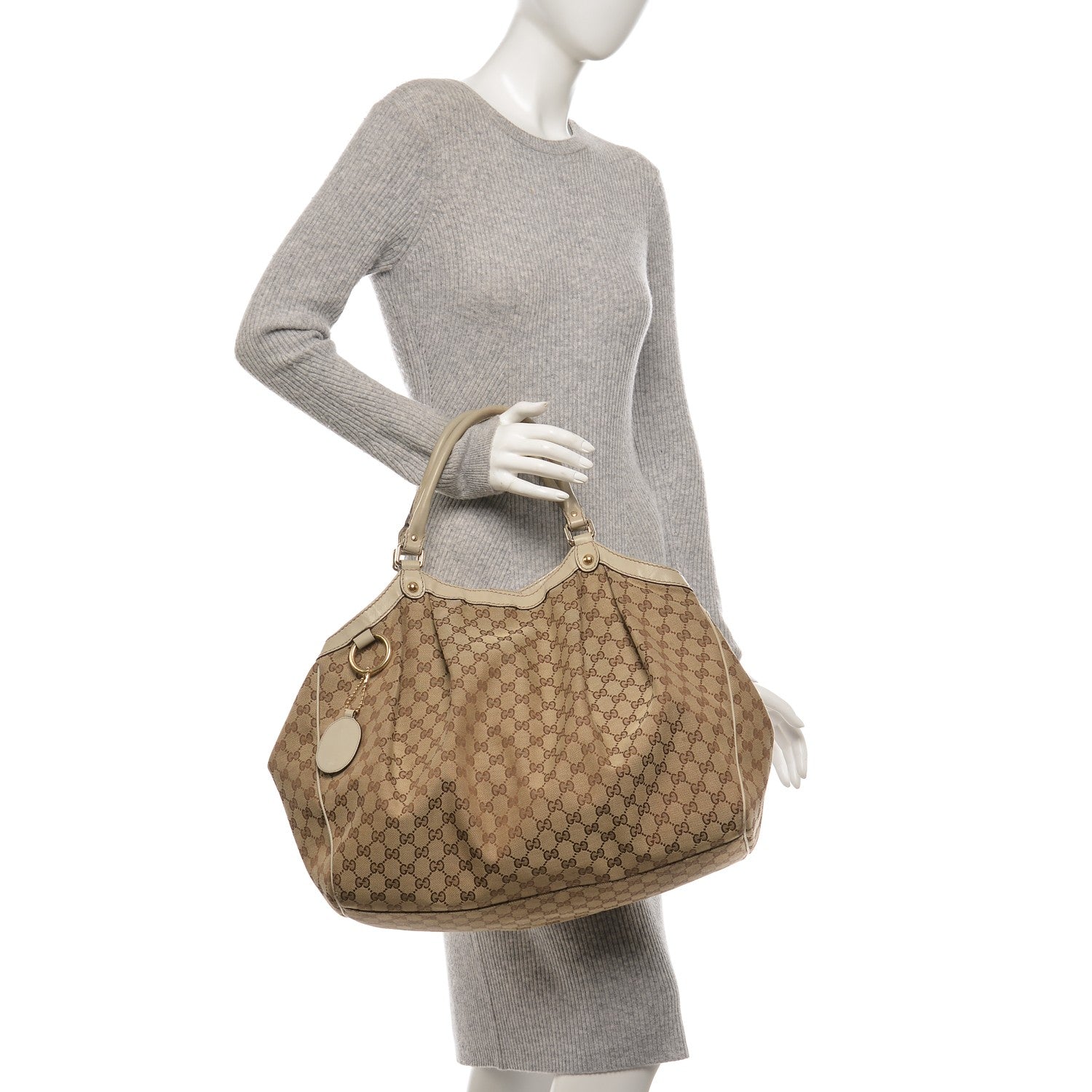 Gucci Monogram Large Sukey Tote Off White 2 of 7