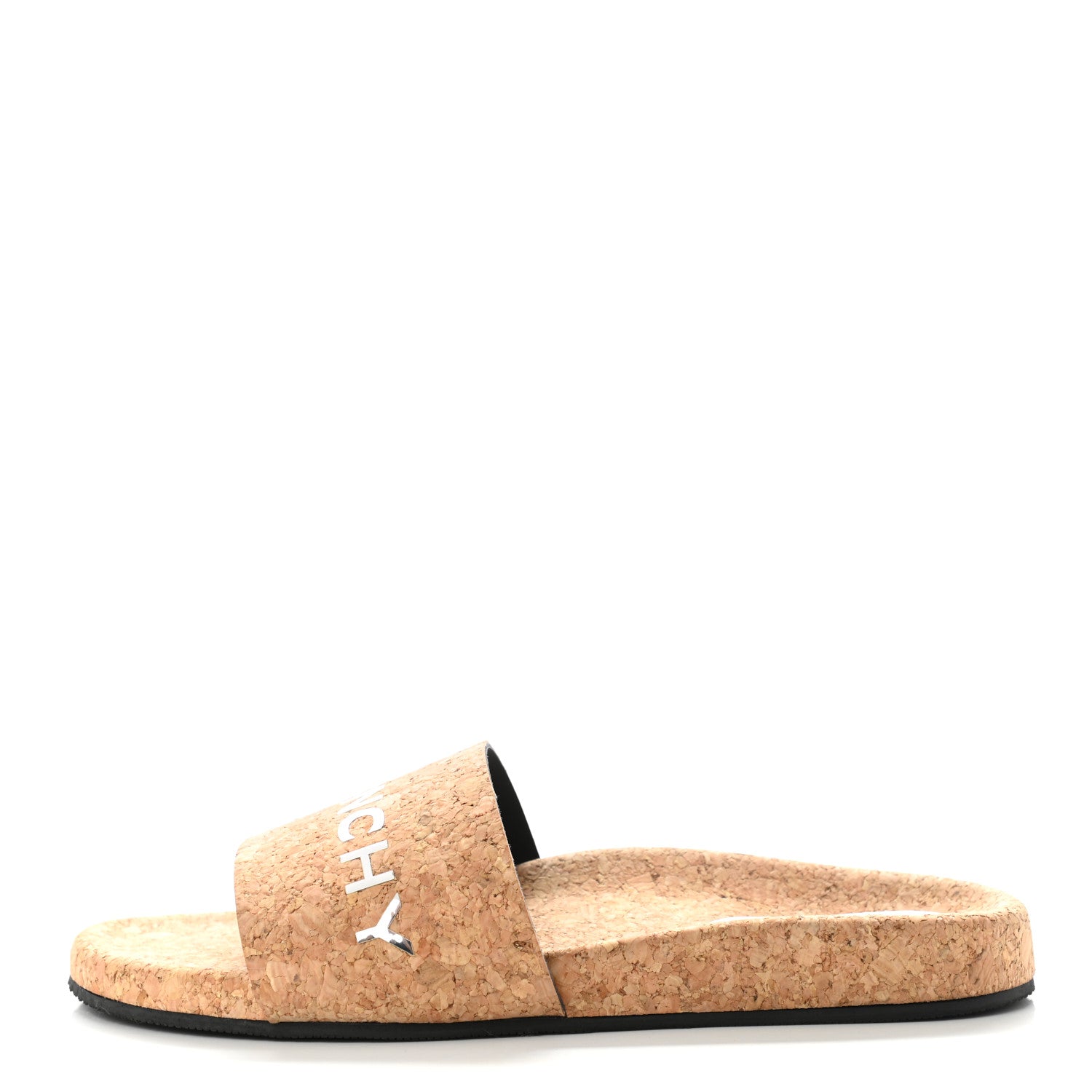 Givenchy Cork Logo Slide Sandals 38 Natural 1 of 10