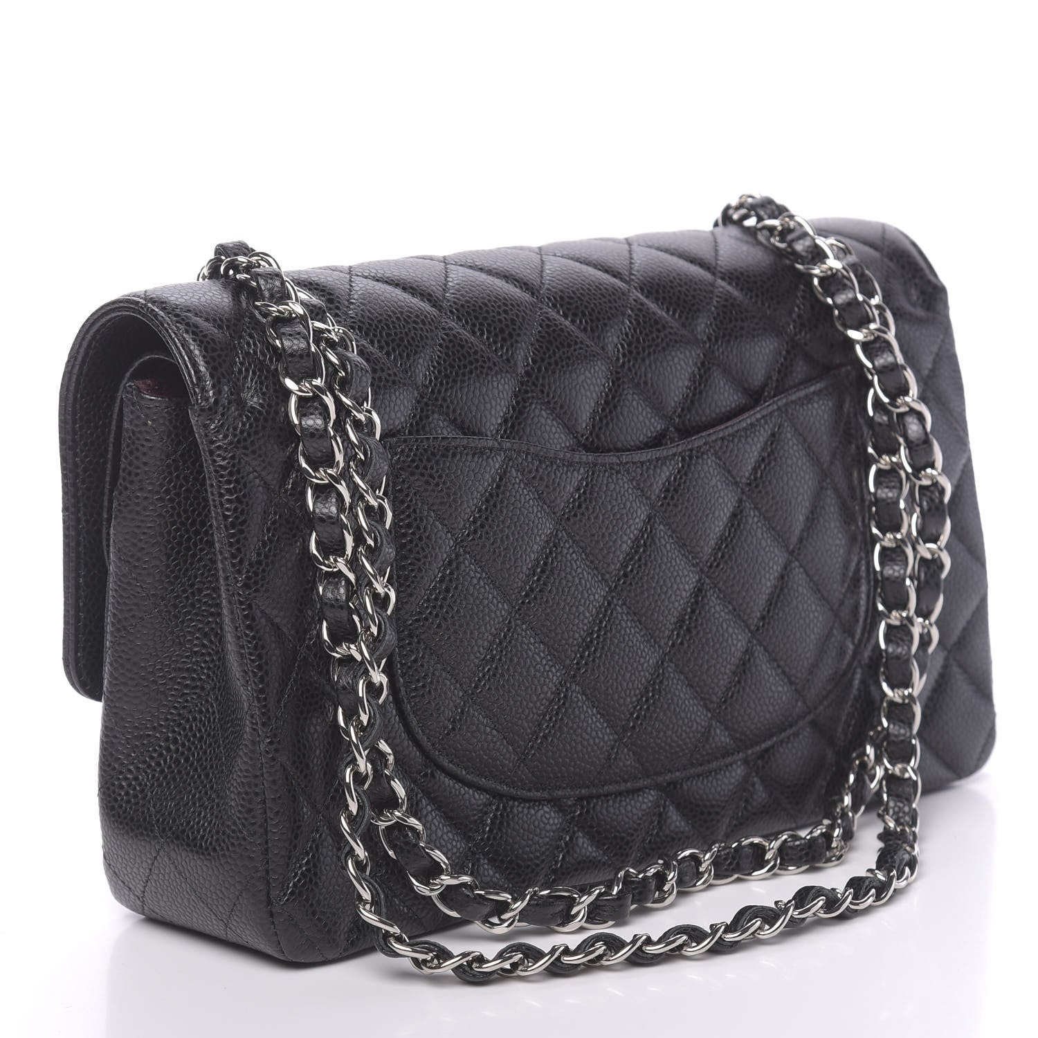Chanel Caviar Quilted Medium Double Flap Black 3 of 13