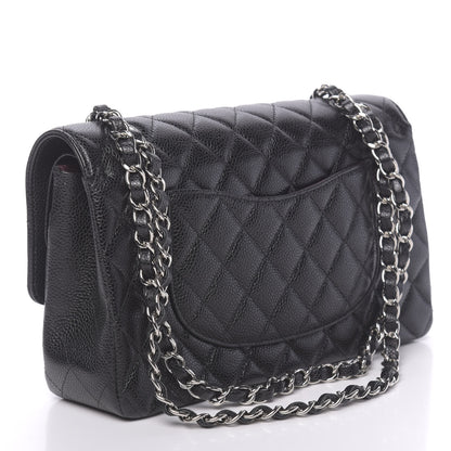 Chanel Caviar Quilted Medium Double Flap Black 3 of 13