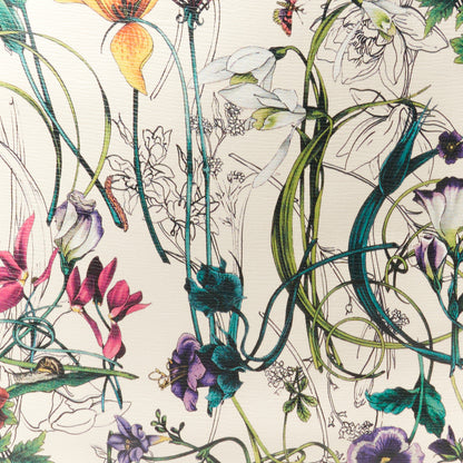 Gucci Calfskin Flora Infinity Medium Nice Tote Off White 9 of 11