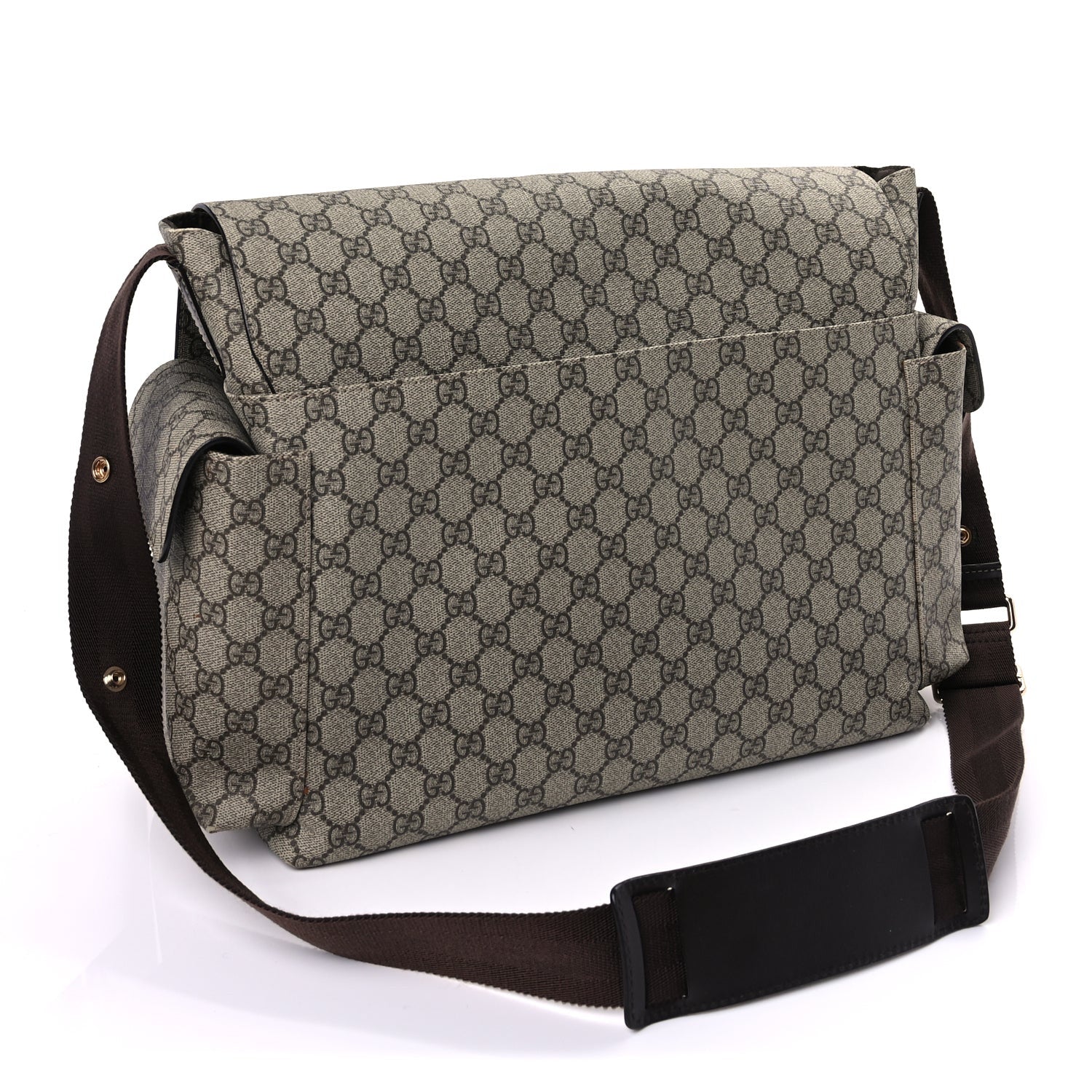 Gucci GG Plus Monogram Messenger Diaper Bag  Dark Brown 2 of 8