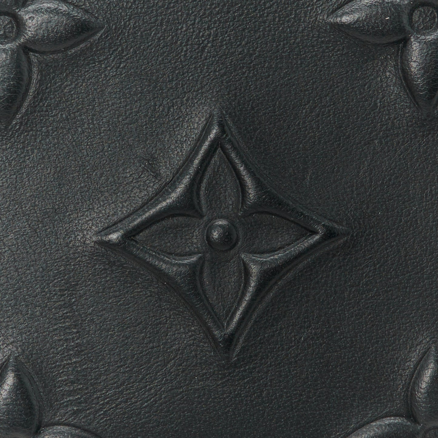 Monogram Seal Coin Card Holder Black