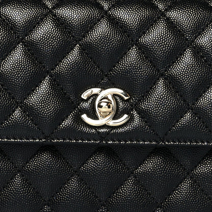 Chanel Caviar Quilted Mini Coco Handle Flap Black 8 of 10