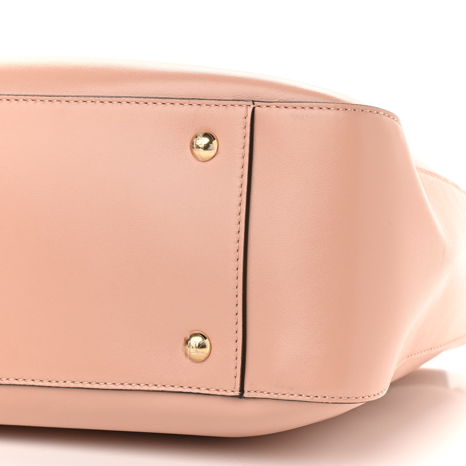 Fendi Vitello Glacier Small FF Tote Rosa Bourbon 9 of 9