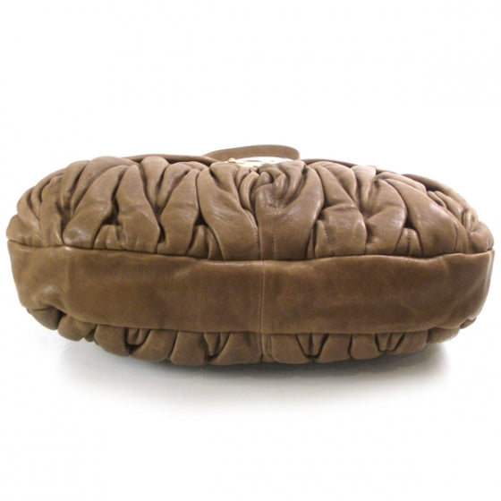 Miu Miu Leather Matelasse Coffer Hobo Cuoio 4 of 11