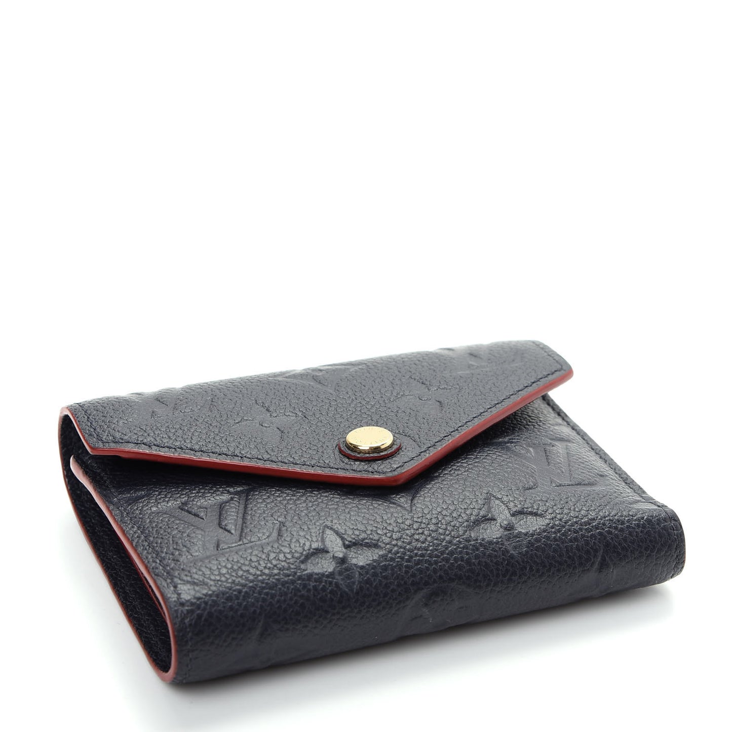 Empreinte Victorine Wallet Marine Rouge