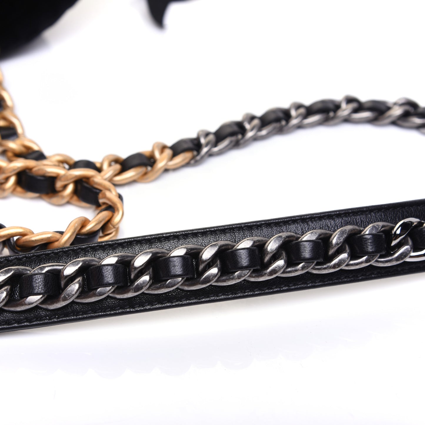 Lambskin Quilted Medium 19 Flap Black