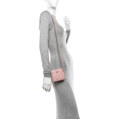 Chanel Caviar Quilted Clutch With Chain Light Pink 2 of 11