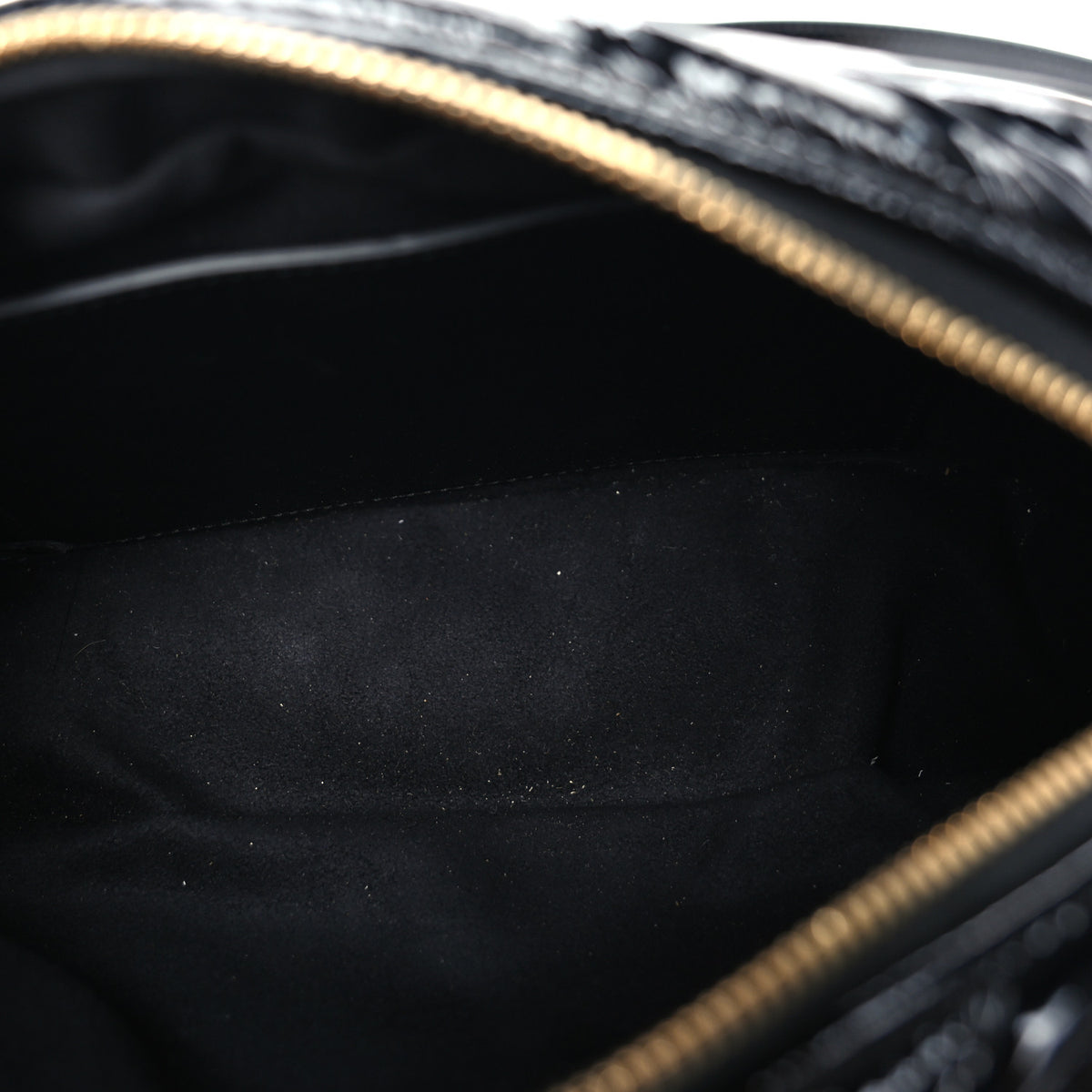 Gucci Patent Lambskin Matelasse Small GG Marmont Camera Bag Black 5 of 8
