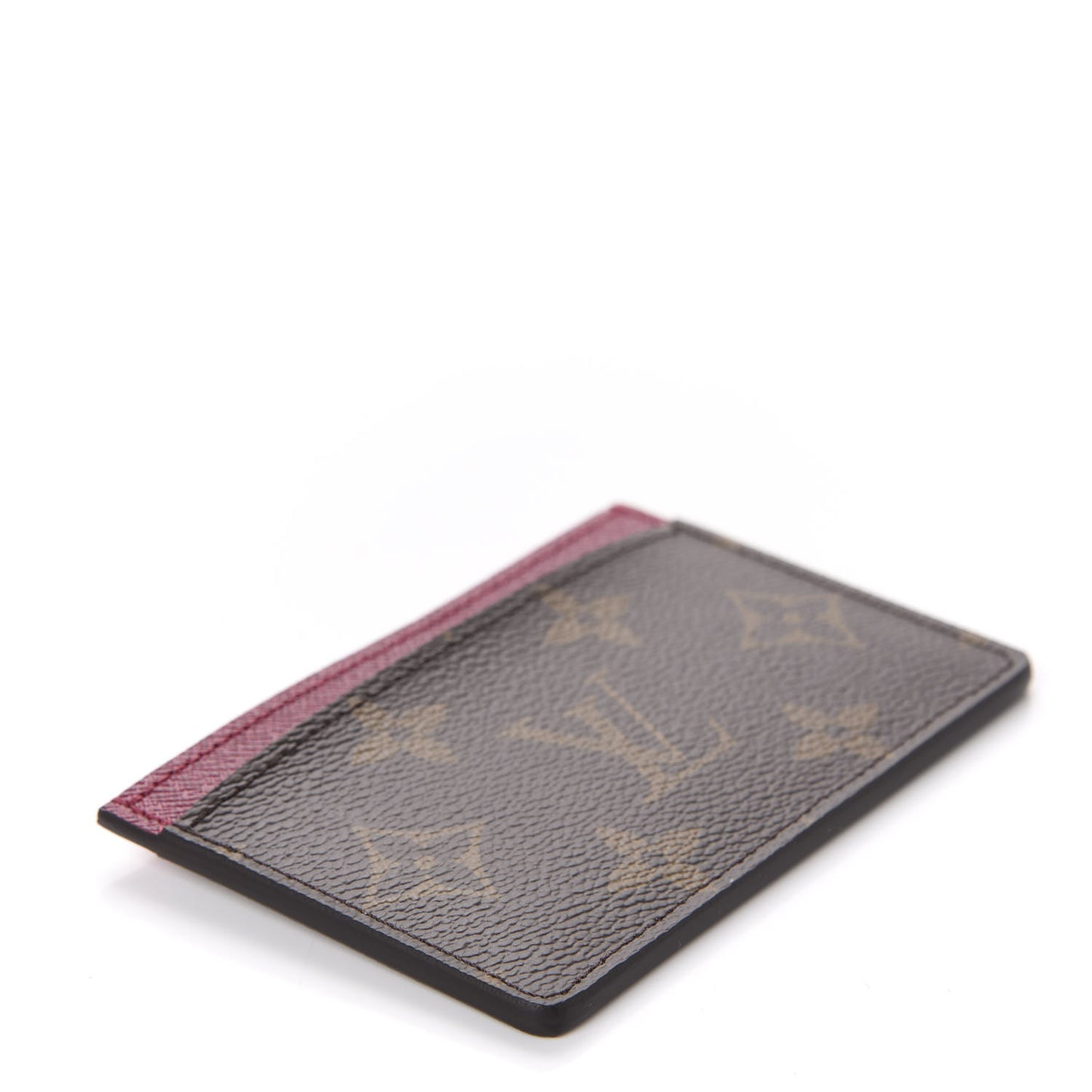 Monogram Card Holder Fuchsia