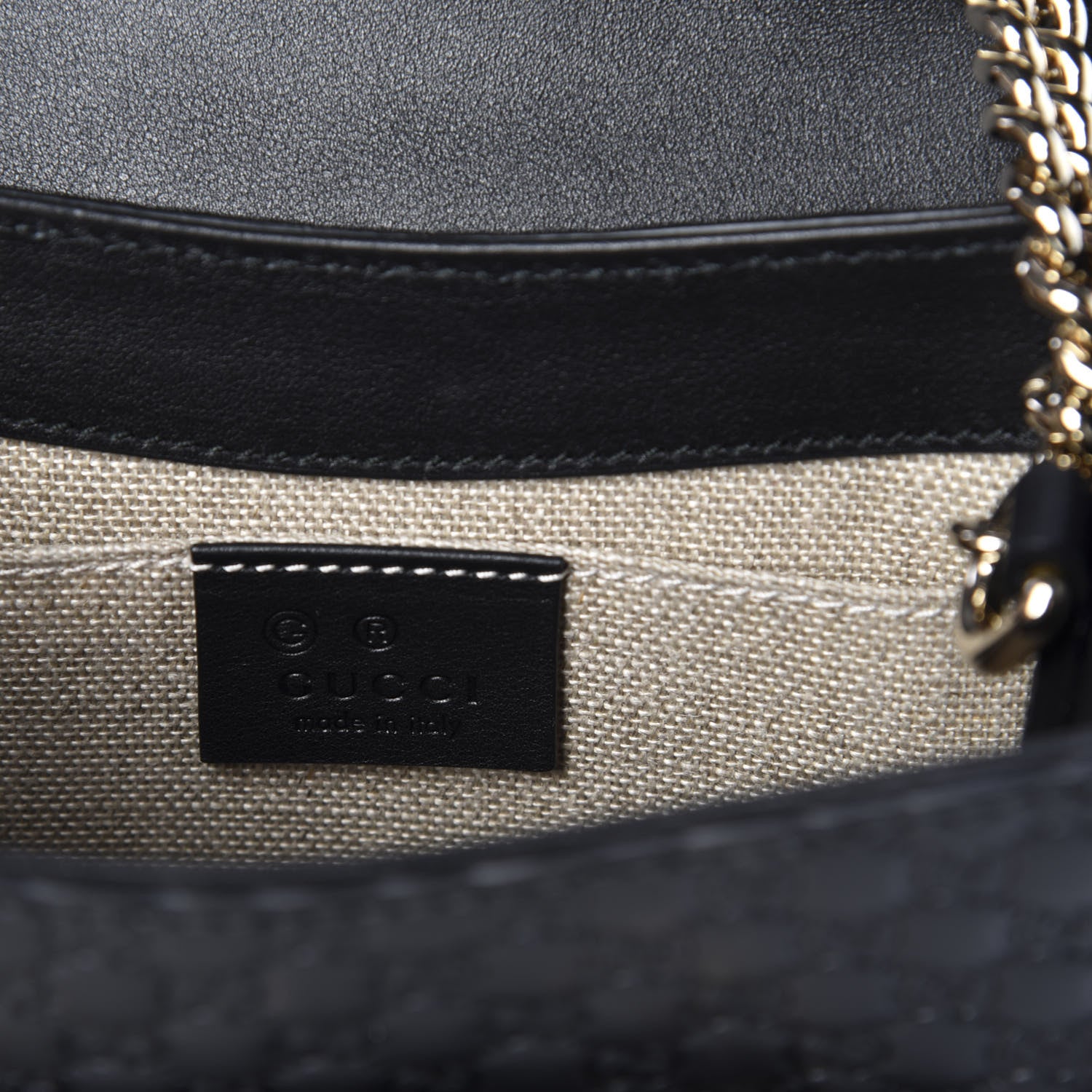 Gucci Microguccissima Mini Emily Shoulder Bag Black 8 of 10