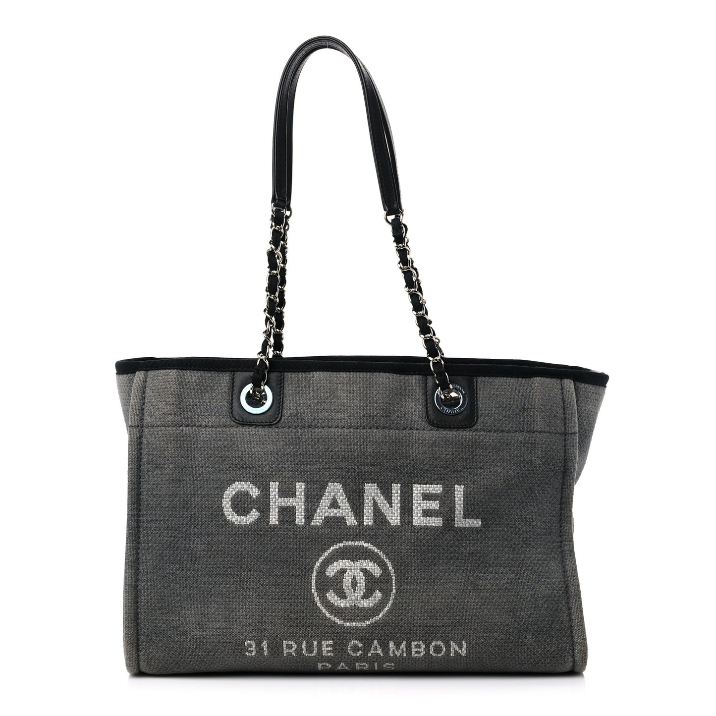 Canvas Small Deauville Tote Grey