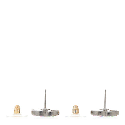 Chanel Ruthenium Crystal CC Earrings Multicolor 3 of 5