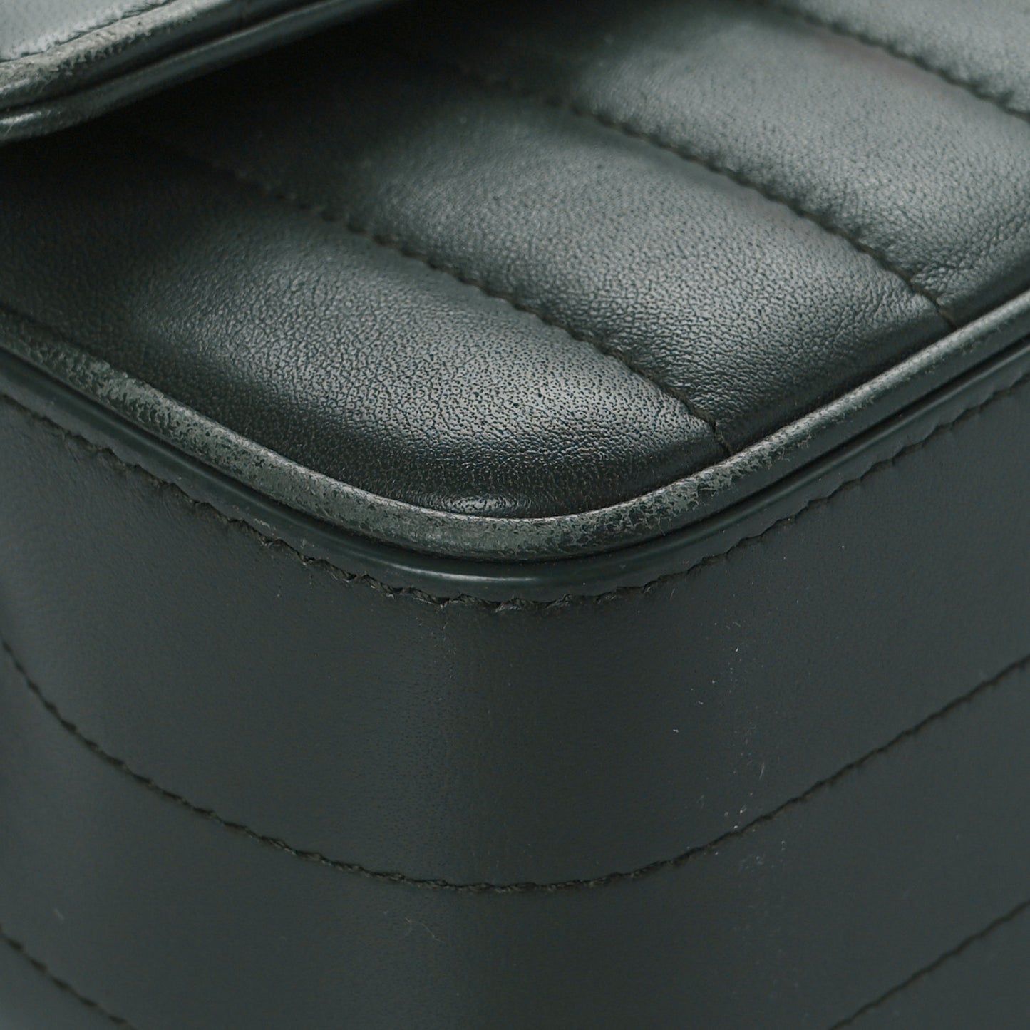 Lambskin Matelasse Monogram Medium Vicky Chain Bag Algae