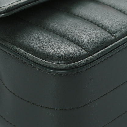 Saint Laurent Lambskin Matelasse Monogram Medium Vicky Chain Bag Algae 9 of 12