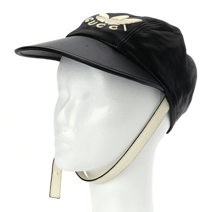 Gucci GUCCI X ADIDAS Dollar Calfskin Trefoil Stefanos Baseball Hat S Black 1 of 7