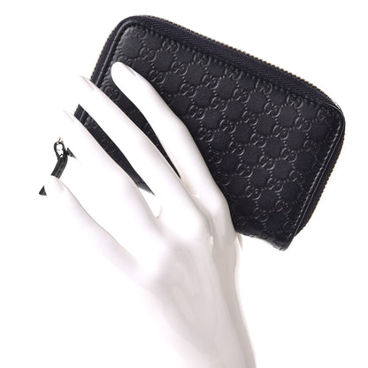 Gucci Microguccissima Zip Around Card Case Navy 2 of 8