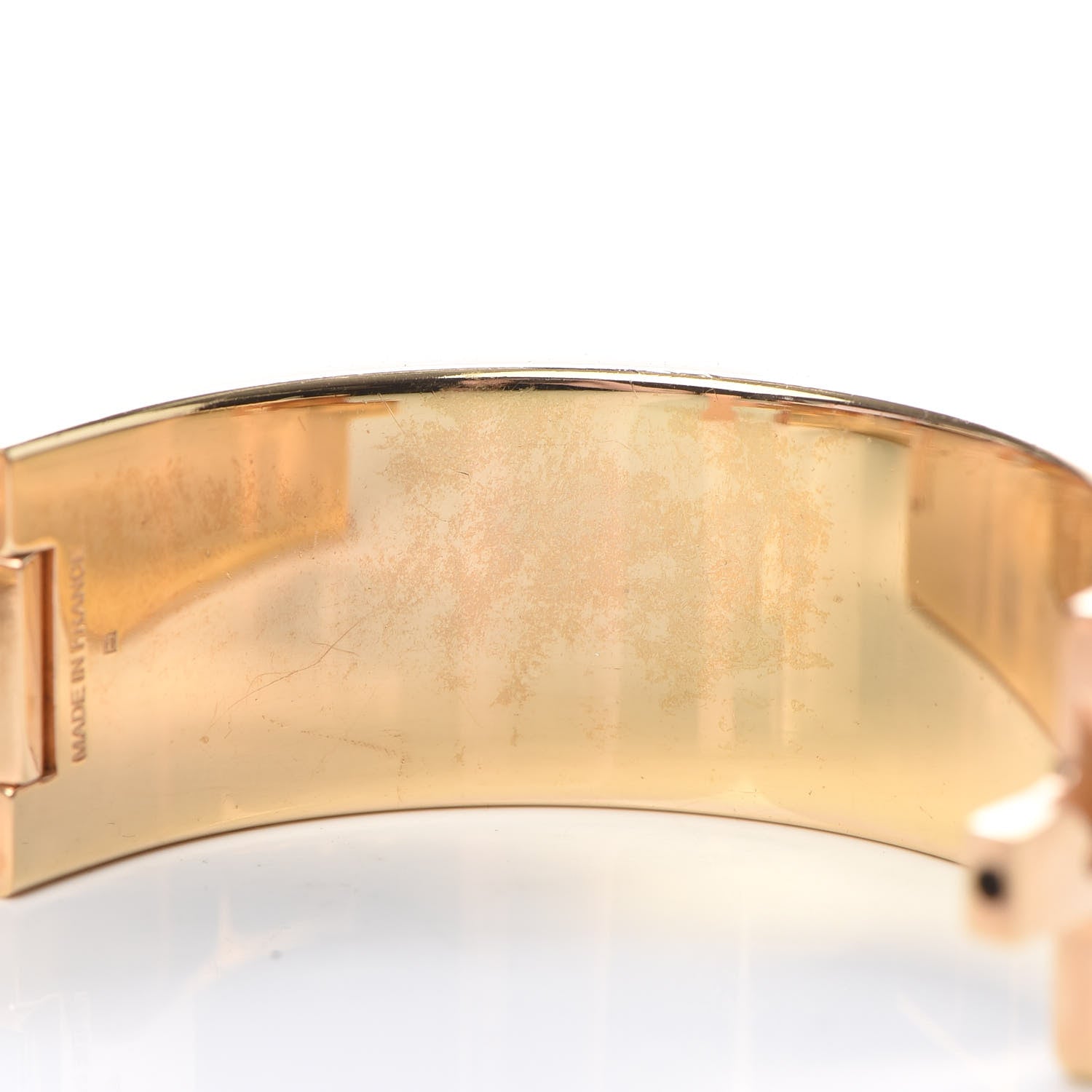 Hermes Enamel Wide Clic Clac H Bracelet GM White 6 of 7