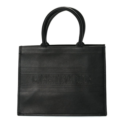 Christian Dior Calfskin Embossed Medium Book Tote Black 1 of 8
