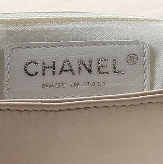 Chanel Lambskin Pleated Flap Bag Beige 6 of 7