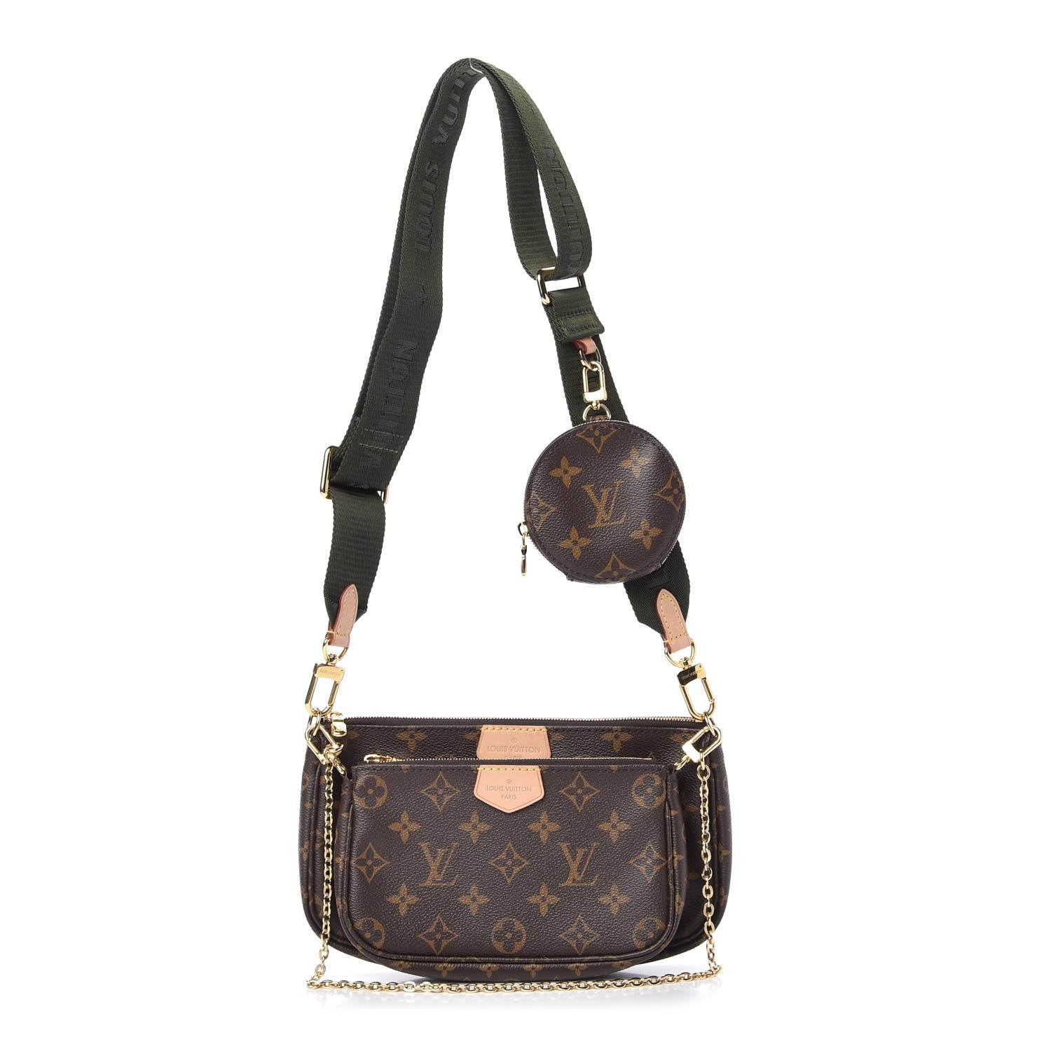 Louis Vuitton Monogram Multi Pochette Accessories Kaki 1 of 11