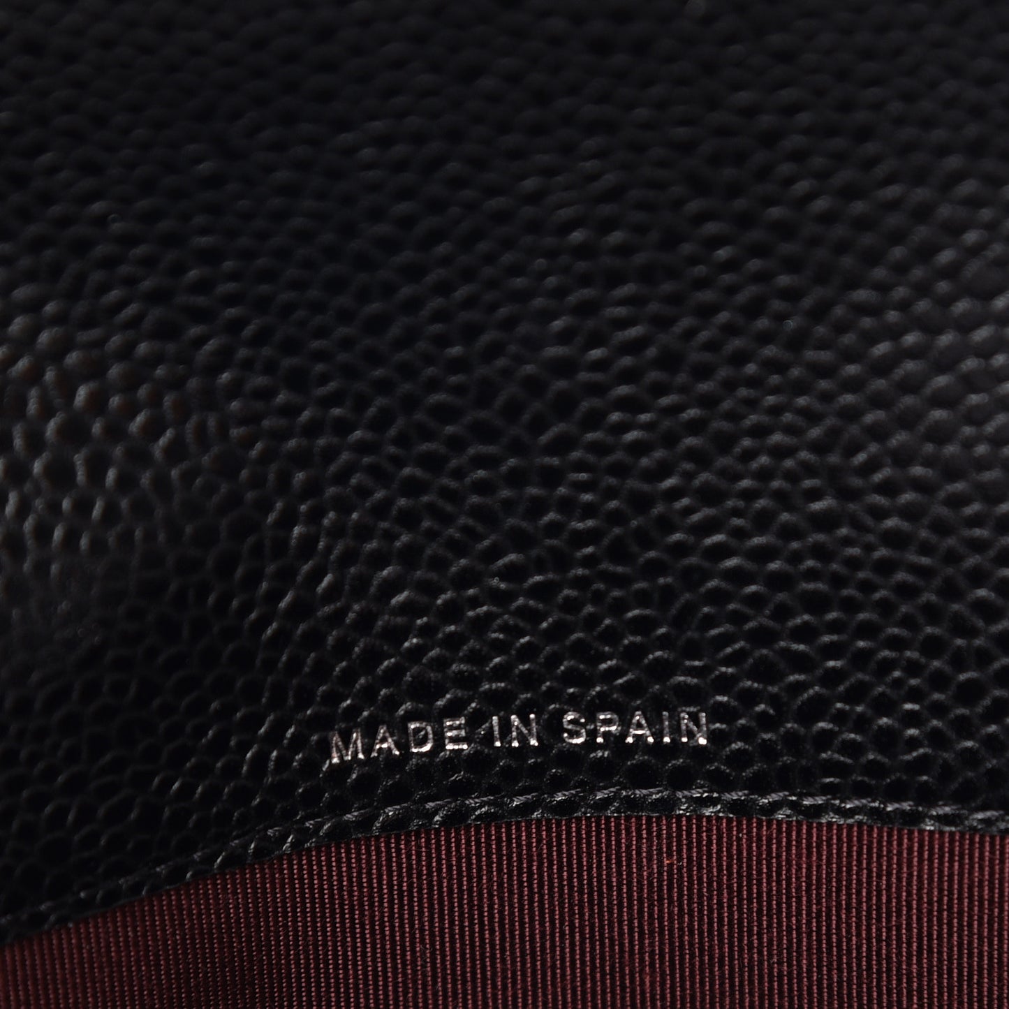 Caviar Quilted Large Gusset Flap Wallet Black