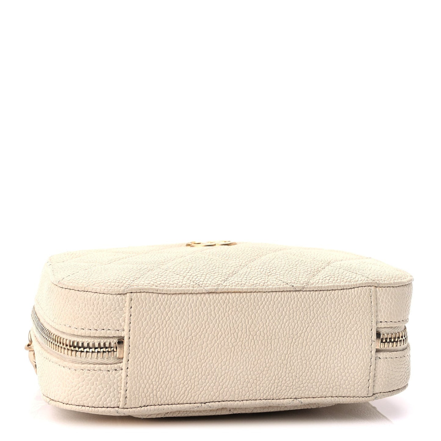 Caviar Quilted Flap Waist Bag  White