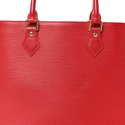 Louis Vuitton Epi Sac Plat PM Castillan Red 7 of 10