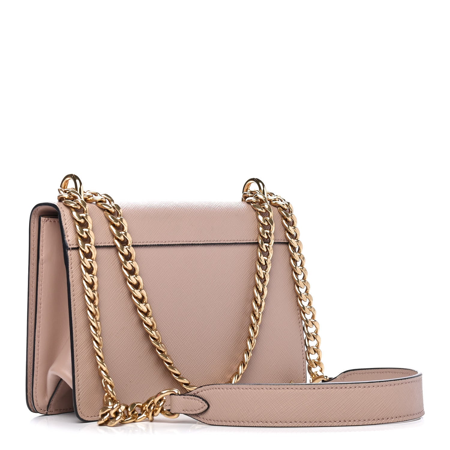 Prada Saffiano Chain Shoulder Bag Cammeo 2 of 5