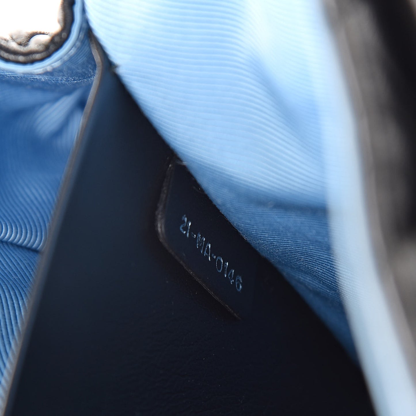 Lambskin Cannage Embellished Small Stardust Backpack Light Blue Black