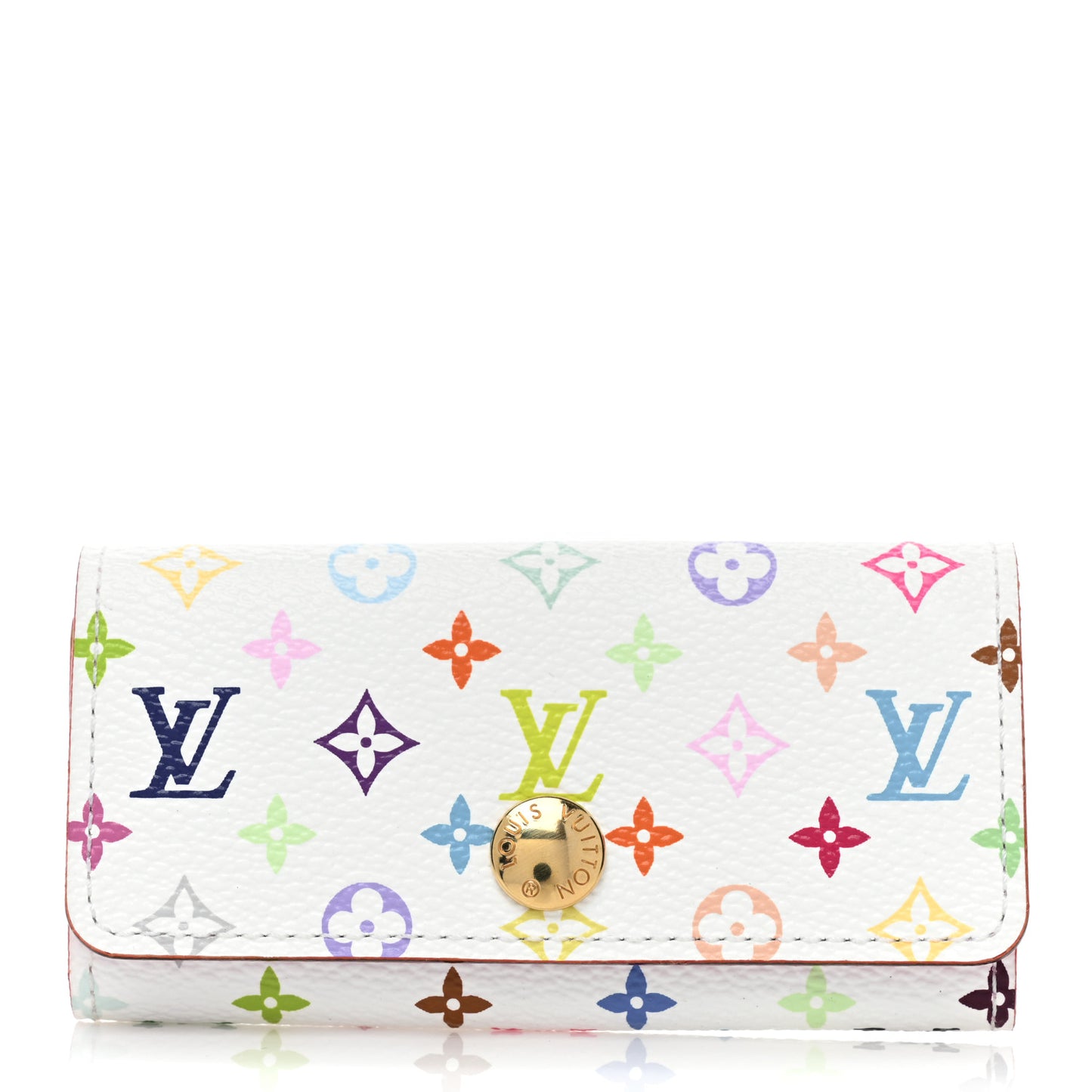 Monogram Multicolor Multicles 4 Key Holder White Litchi