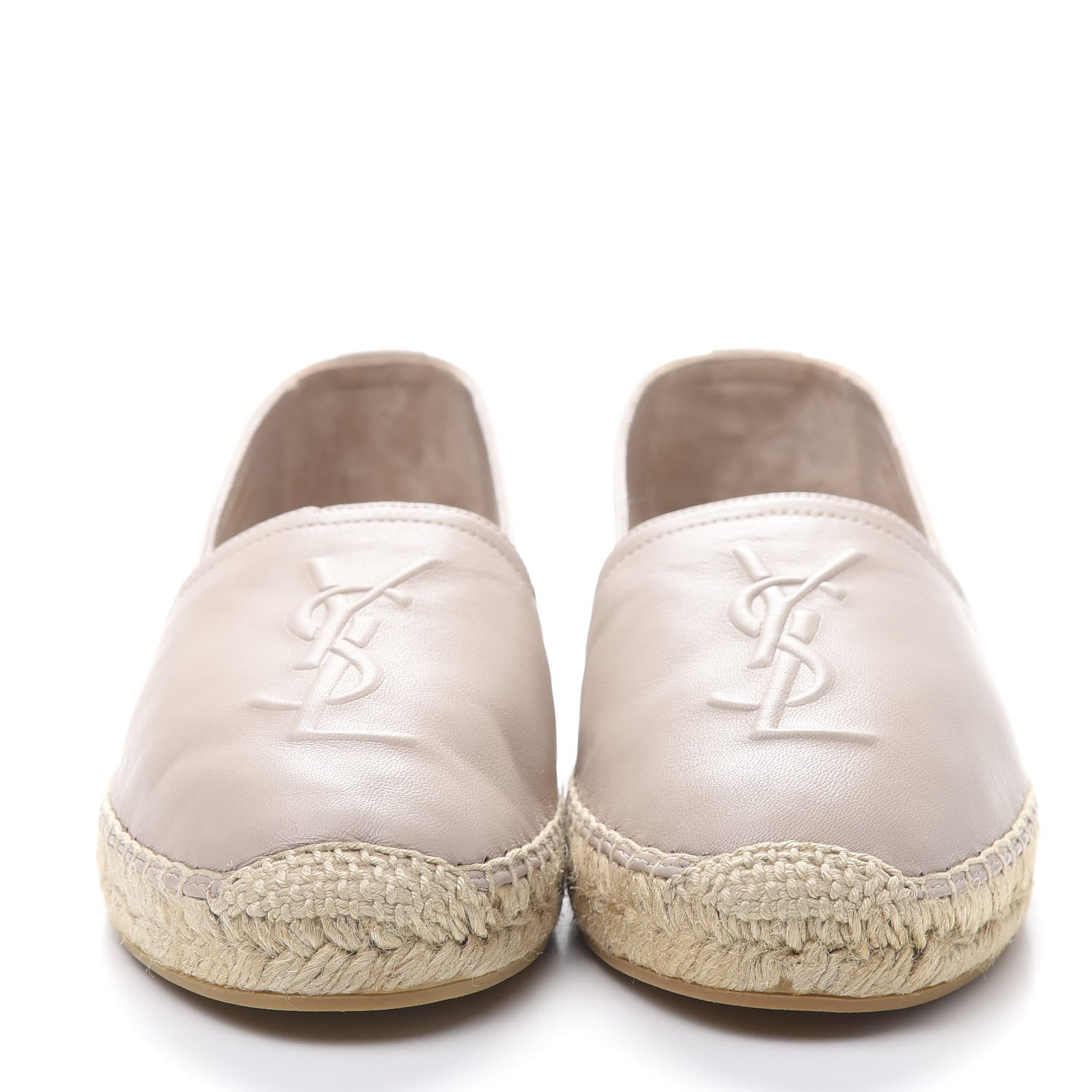 Saint Laurent Nappa Monogram Espadrilles 39 Rose Poudre 2 of 9