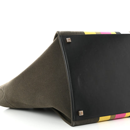 Celine Canvas Striped Medium Phantom Luggage Multicolor 10 of 11