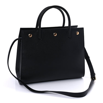 Burberry Grainy Calfskin Small Title Bag Black 2 of 8