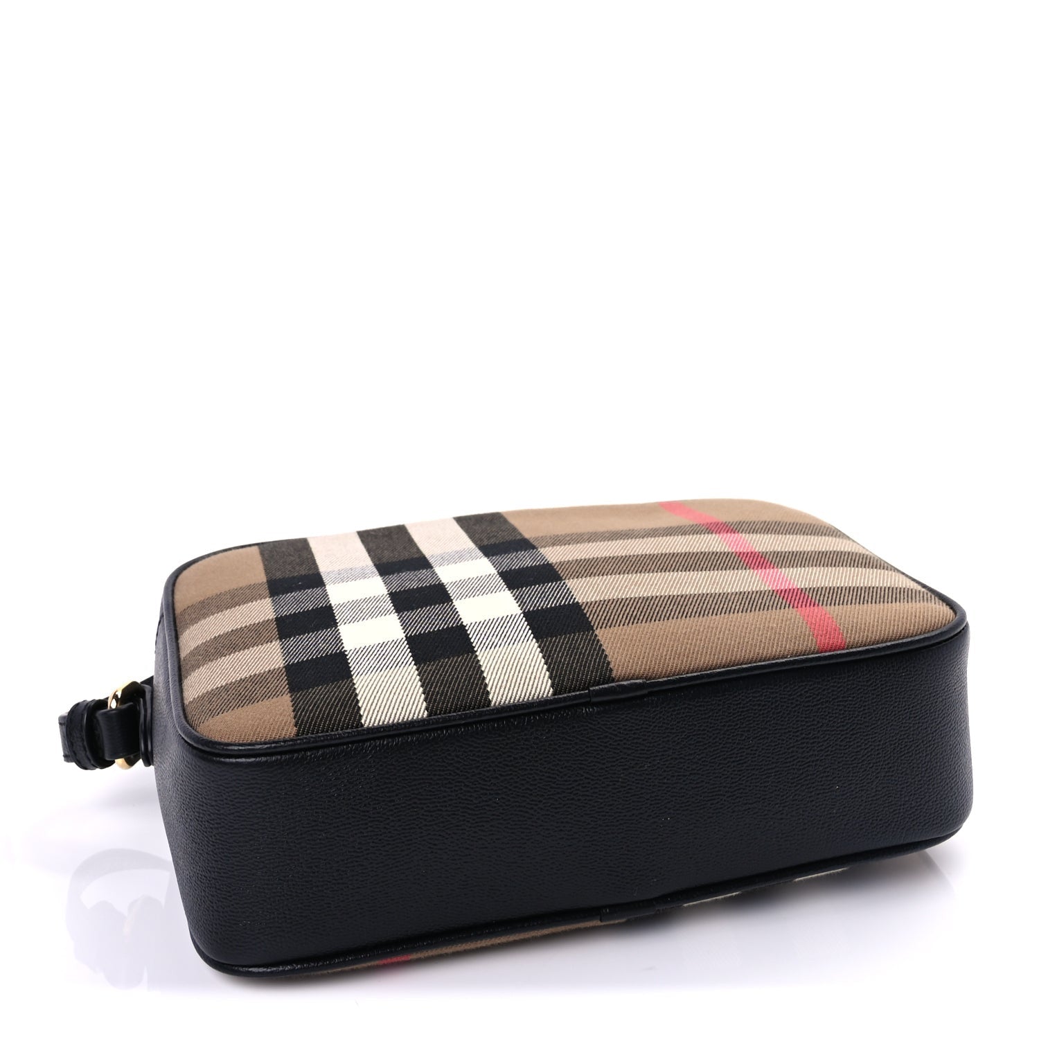 Burberry Calfskin House Check Medium Camera Bag Black 3 of 8