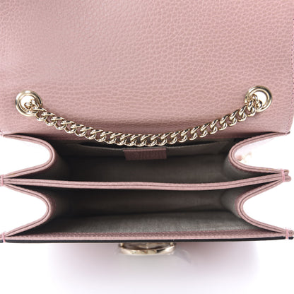 Gucci Dollar Calfskin Small Interlocking G Shoulder Bag Soft Pink 5 of 10