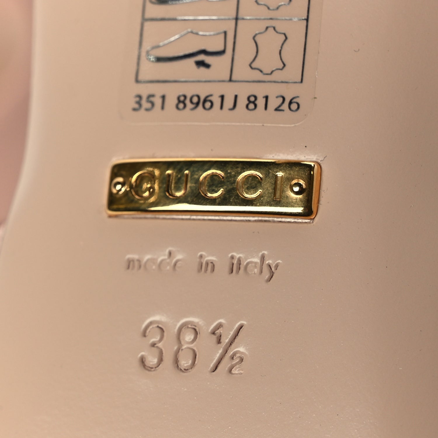 Gucci Malaga Kid Blondie 65mm Slide Sandals 38.5 Perfect Pink 7 of 9