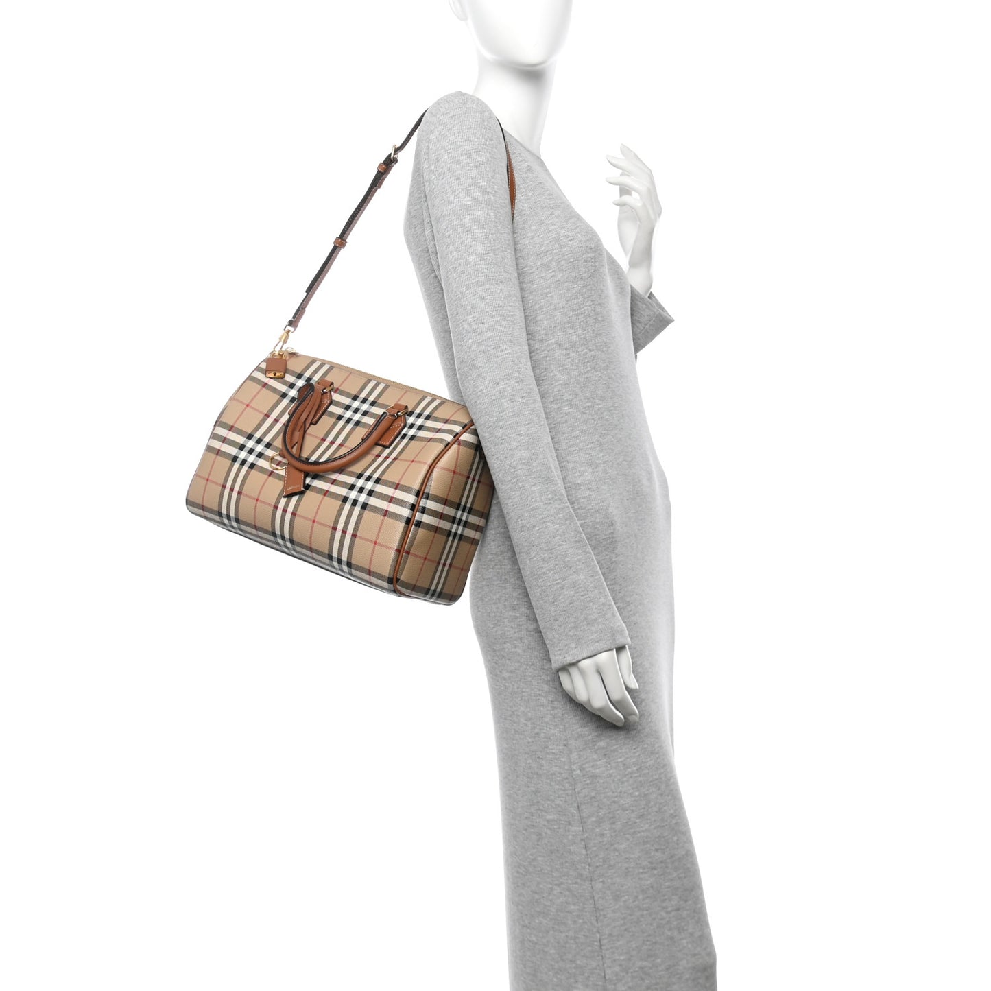 Horseferry Check Medium Bowling Bag Tan