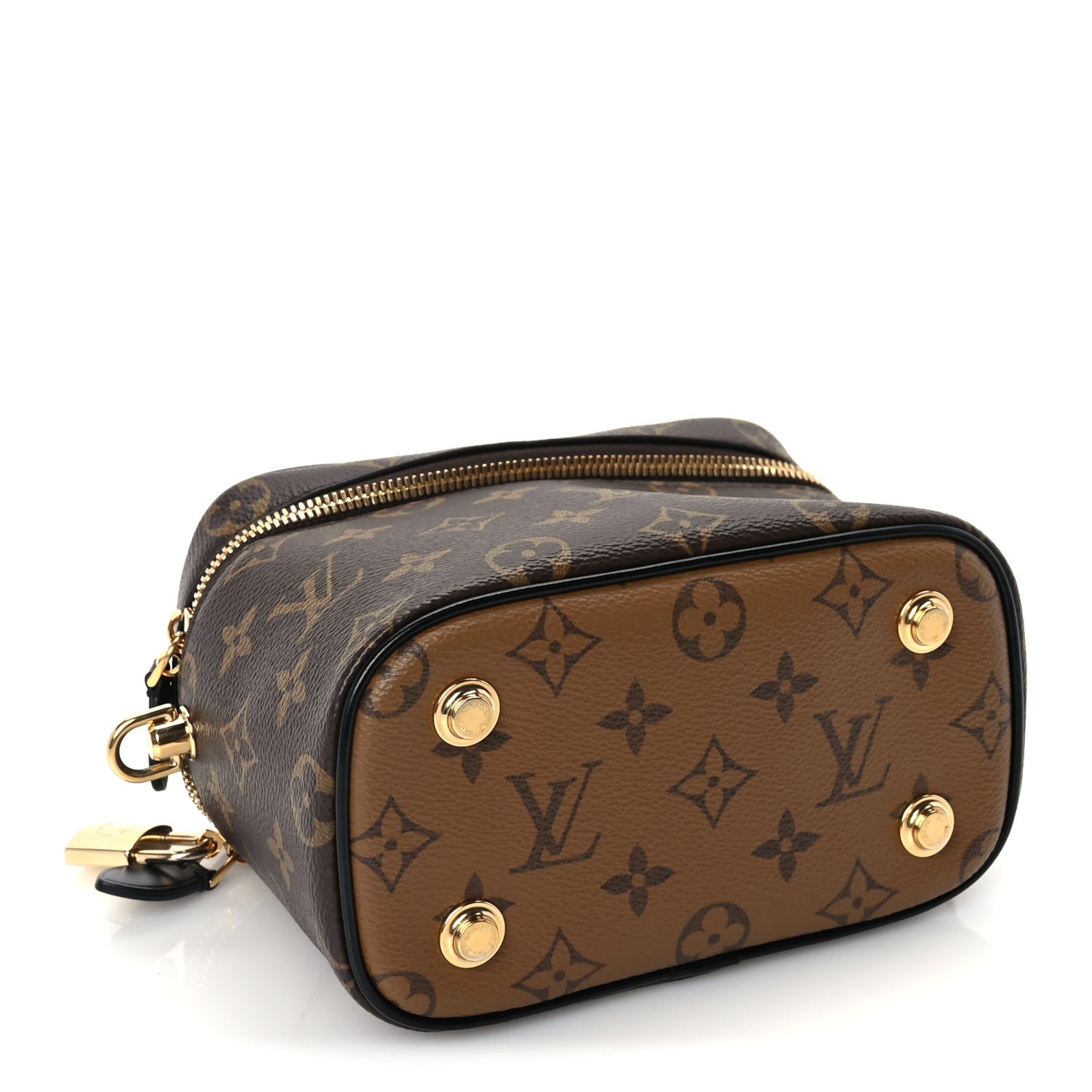 Louis Vuitton Reverse Monogram Vanity Chain Pouch Black 3 of 8